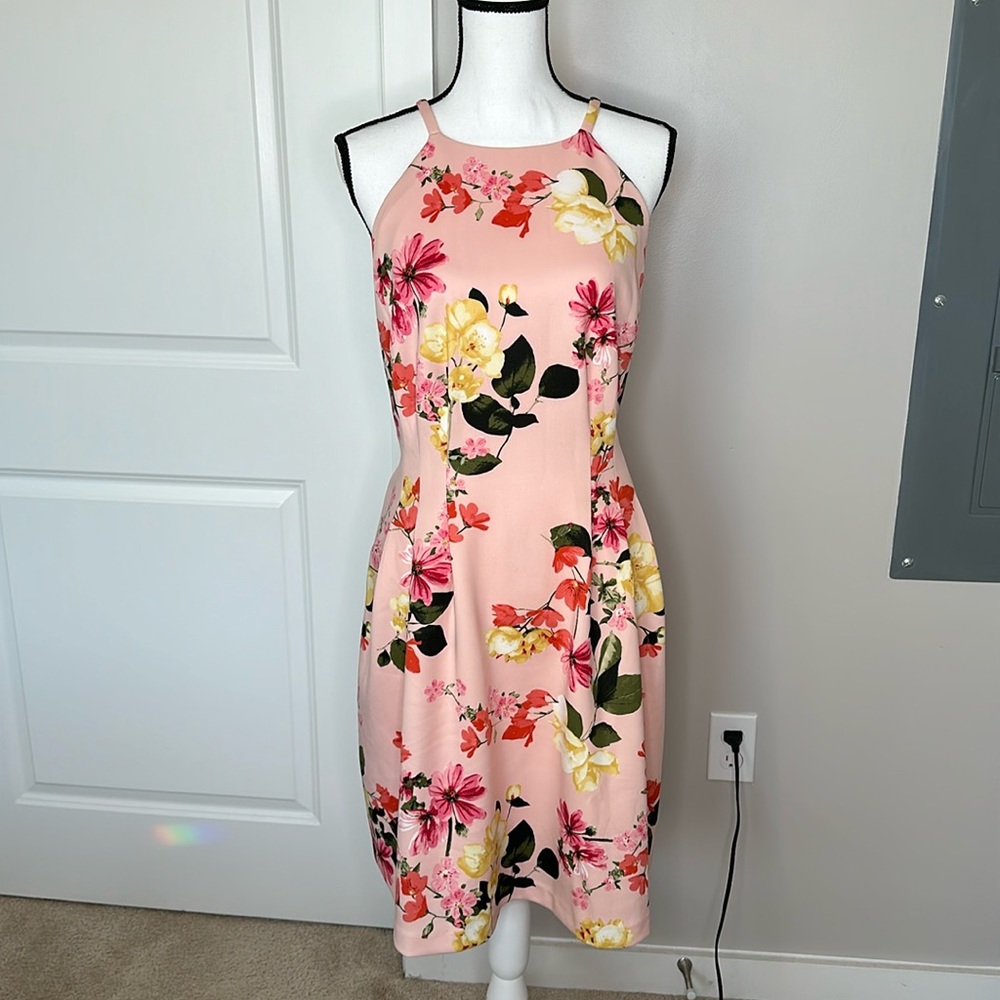 Vince Camuto Pink Floral Dress